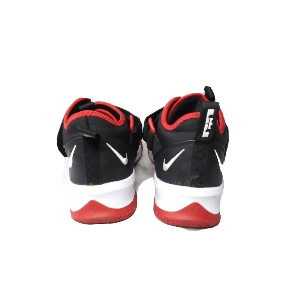Nike LeBron Soldier 13 Bred Size 5.5 Y Sneakers  AR7585-003 Black~Red~White